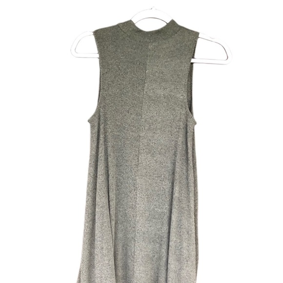 NWT Michele by Comune Mock Neck Sleeveless Dress Size M Darker Khaki Green - Picture 3 of 9